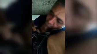 Daddy sucks and pounds young twink in bathroom