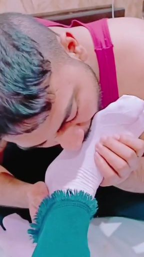 Spectacular moment from &quot;Goddess Fatima Sock Lick&quot;