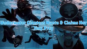 Underwater Giantess Hunts & Claims Her Tiny Prey - WMV