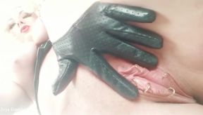 Natural Temptress' Kinky Feet Tease in Latex Dress - Solo Fetish Fun