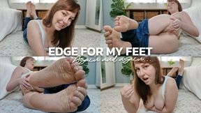 Edge For My Feet JOI Tease Denial Cum Countdowns