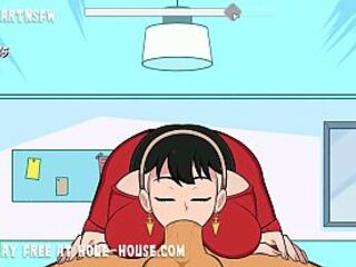 Yor forger getting screwed in multiple poses groaning climax creampie sex rule 34 leaking cum