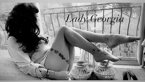 Lady Georgia - food licking & cum on feet