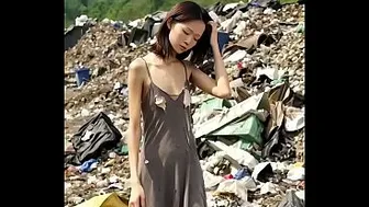 Chapter 1. The skinny young Asian girl from the rubbish dump, fucks for a bit of rice. AI-generated