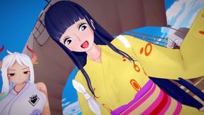 Futa Yamato and Kiku from One Piece destroy me raw male taker pov