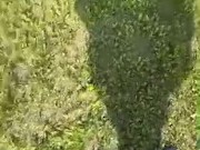 jerking off in public at my favourite park :) cumming in the grass
