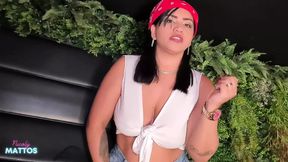 Nicoly Mattos: Wet Solo Squirting Orgasm in the Motel! Cum on My Slutty Face
