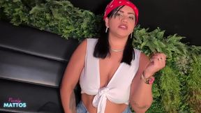 Nicoly Mattos: Wet Solo Squirting Orgasm in the Motel! Cum on My Slutty Face