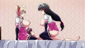 Perverted masseuses give their clients a happy ending - Mayohiga no Onee-san Ep 1