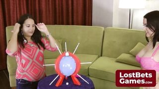 Angel and voluptuous Grace captivating strip game of Prick-Prick-Bang