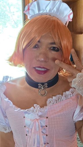 PINK Maid Uniform Gimp