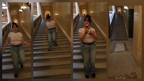 Exhibiting Total Playground Behavior At The State Capitol Building