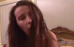Hot student gets her pussy eaten and gets facialised