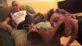 SOFIE - Lick the street dirt from my boots! - REAL DIRT - INSANE CLIP!