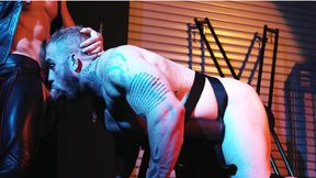 The Bodybuilder's Surrender: Davin Strong Meets His Match deep throating