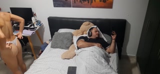 I change my clothes next to my stepfather and he doesn't look at me