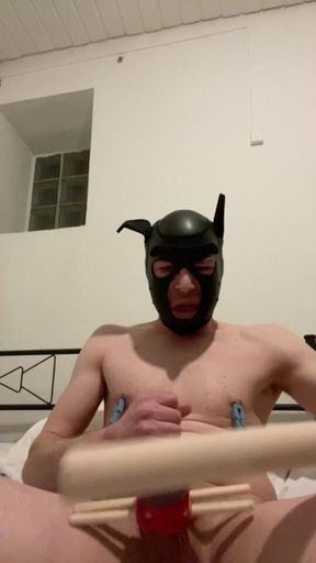 Crossdresser slavebitch ballbusting