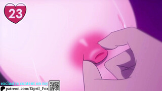 Cute White Hair Girl cummed from Private Massage - April Hentai Porn