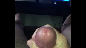 Jerking off my cock with huge cum explosion