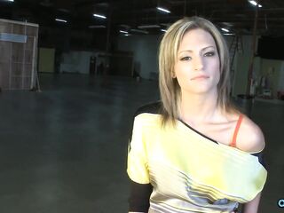 Cute sweetheart Cheyenne Cooper mounts her vagina on a large shlong