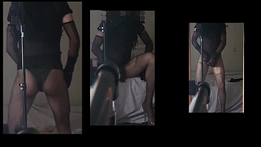pissing throughnylon panty maria in nylonfetishpanty showing as and teasing her cock pissing at the eind through her panty