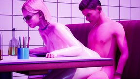 Hot teen fucked at vintage cafe 3D HENTAI