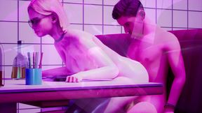 Hot teen fucked at vintage cafe 3D HENTAI