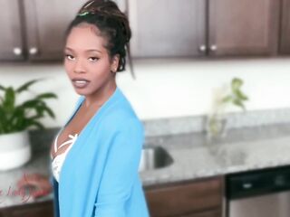 Stepmom caught your cum in the kitchen