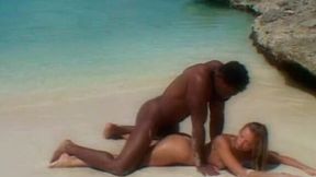 Horny Alissa having sex on the beach with a guy she first met