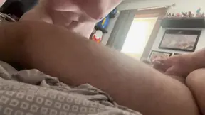 Hot cougar MILF sucks chubby guy's cock
