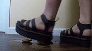 Transgirl wears cum fill doc Martens