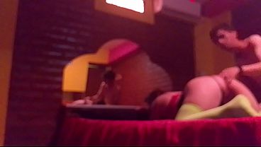 I suck her ass and pussy in a cheap motel