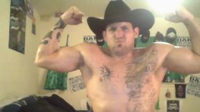 American Model Derrick Flexing Show