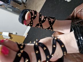 Spike heels and pvc