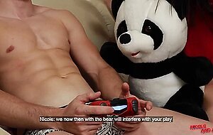 Nicole and alex, i jerked off in latex gloves and brought him to orgasm