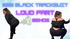 BBW Black Tracksuit Loud Fart Bends
