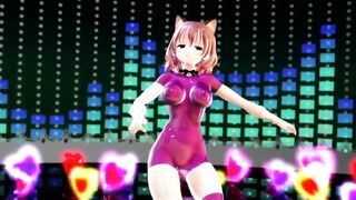 Mmd R18 Shot Chan Pink Rubber Suit Bombshell and Beauty 3d Animated