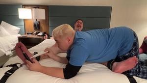 TicklishChubs - Matt alongside pretty Wes laughing