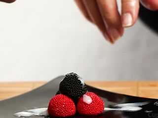 Cum on food cumpilation! 10 DIfferents ways for her to have a fun cum!