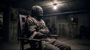 Basement Bondage Restrained in Straitjacket | FHD