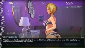 Hentai Anime Couple Enjoy Hot Sex In Fantasy World Visual Novel Scene
