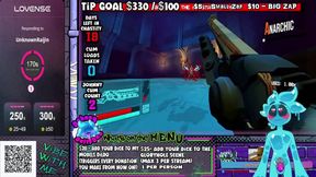 Slime Gets Plugged Live GPS Gamer Cum Shot