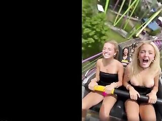 Bikini goes away showing large breasts - AI Generated