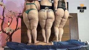 3 Heavy Women TRAMPLING