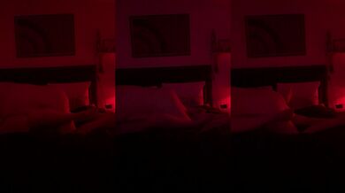 Couple having late night fun