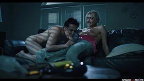 Police slut is under the control of a parasite and at the mercy of a sexual alien futanari.