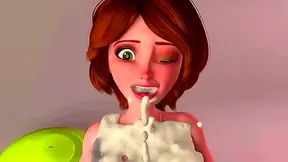 Sensual Mature Milf Teaches Naked Yoga & Gets Cum Covered in 3D Hentai Game