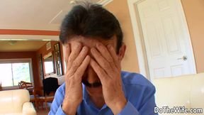 Blonde Jaime Applegate Fucks a Stranger While Old Cuck Watches