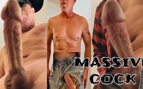 Massive Cock Delivers Massive Cumshot From Jeans