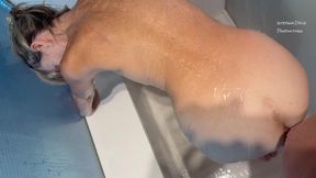 Hardcore Anal Pissing on and in Her Ass.